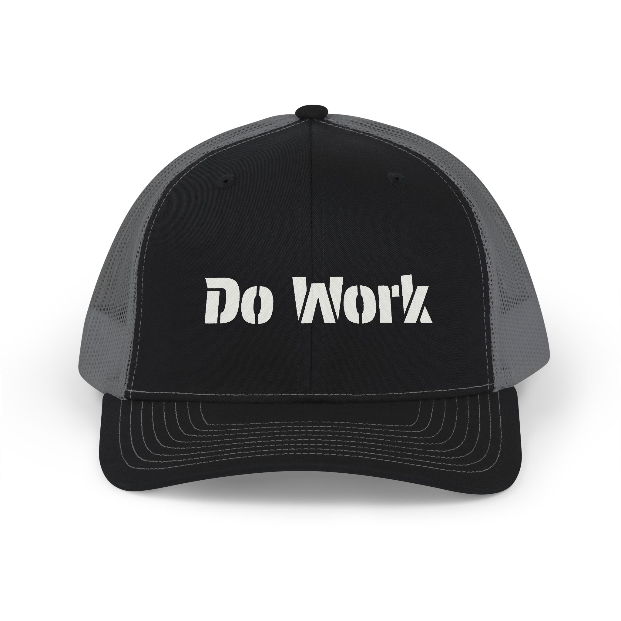 Do Work Trucker Hat — Motivational Snapback Cap