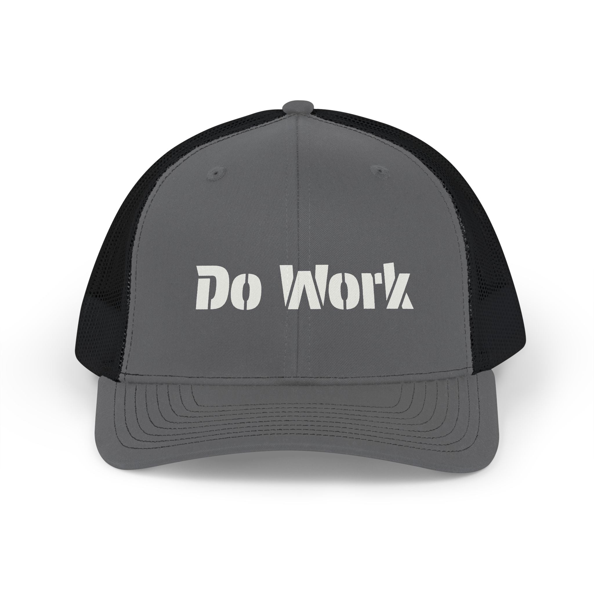 Do Work Trucker Hat — Motivational Snapback Cap