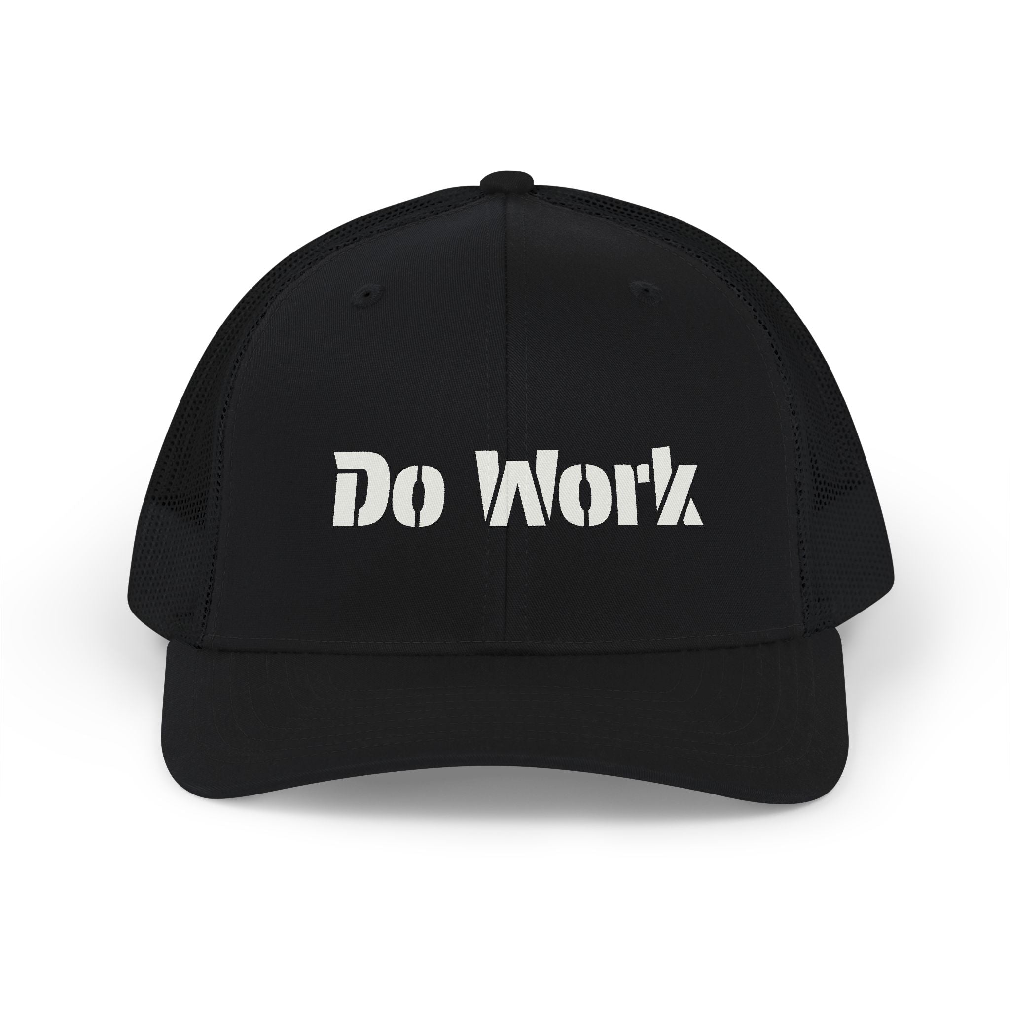 Do Work Trucker Hat — Motivational Snapback Cap